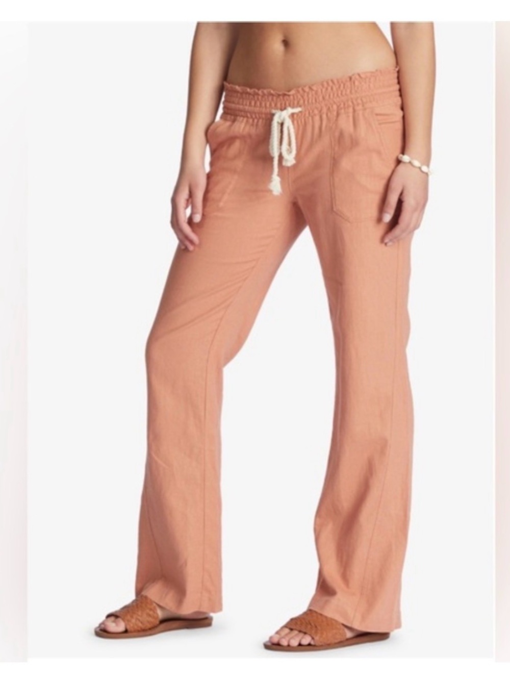 Roxy Oceanside linen pants. Size Large